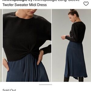 Anthropologie Midi Twofer dress.